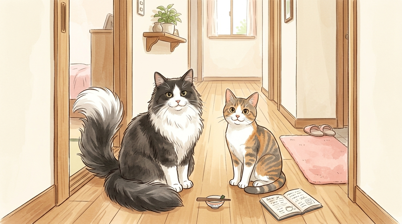 猫の日常のイメージ